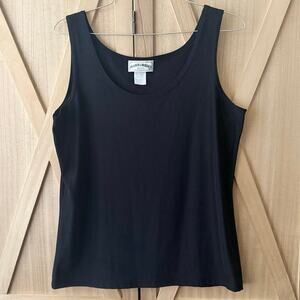 Vintage Frazier Lawrence Women’s Small Petite Black Stretchy Nylon Tank